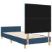 Cama de tela azul  90x190 cm