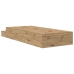 Estructura de Cama con Almacenamiento  Roble Artesanal