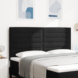 Cabecero  Diseño Líneas Negro 180 cm Tela