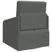 Sofá Cama de Piso  2-en-1 Gris Oscuro 65x80x83 cm Tela
