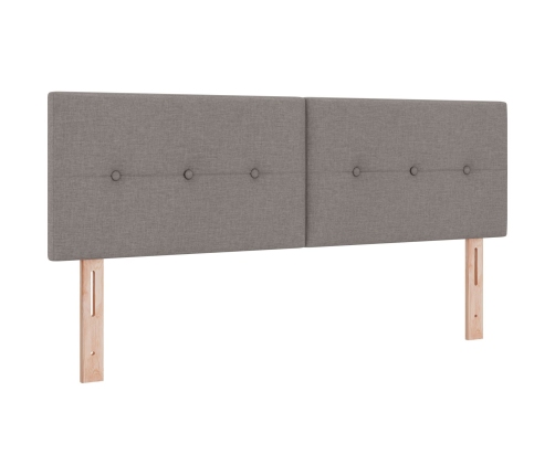 Cabecero  Tapizado con Botones Taupe 160 cm de Tela