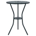 Set de Bistro de Jardín de 3 Piezas  Verde de Aluminio Fundido