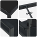 Set de comedor de jardín  de 5 piezas Negro Polyrattan