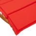 Tumbona Set de 2 Rojo Madera y Tela Estándar Plegable