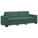 Sofá de 3 plazas  Verde Oscuro 180 cm Terciopelo