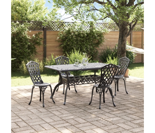 Set de 3 Negro Aluminio Fundido Grande