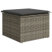 Conjunto de Sofá de Jardín  9 Piezas Gris Oscuro, Marrón