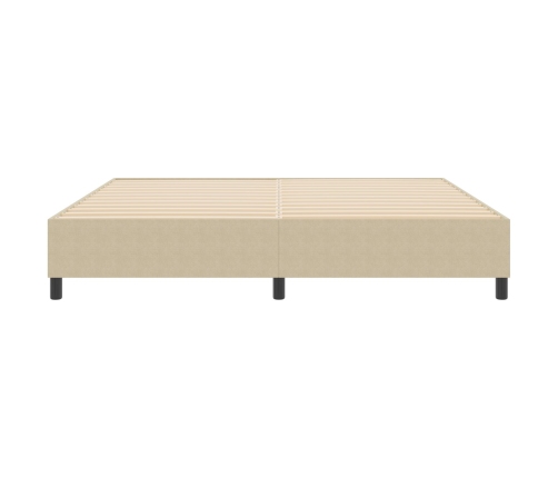 Cama Box Spring  Verde Claro Gris 200x200 cm Tela de Pana