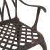 Sillas de jardín  de 2 pcs en bronce de aluminio fundido