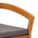 Banco de jardín  con cojines 115x70x72 cm de madera sólida de acacia