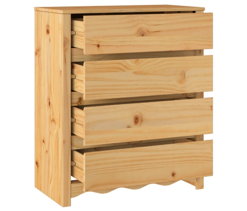 Cajonera  ""DRAMMEN"" 76,5x40x91 cm Madera Sólida de Pino