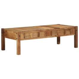 Mesa de café  110x55x35 cm madera sólida reciclada