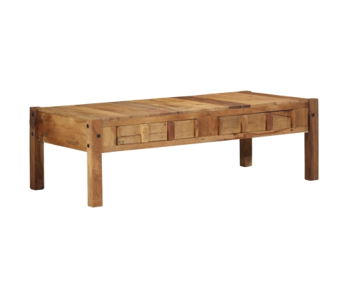 Mesa de café  110x55x35 cm madera sólida reciclada