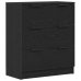 Aparador de roble negro de  60x30x70 cm de madera elaborada