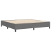 Cama Box Spring Gris Claro 200x200 cm Tela de Corduroy
