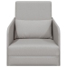 Sofá Cama de Piso  2 en 1 Gris Claro 65x80x83 cm Tela
