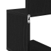 Estante de esquina  Negro Roble 20x20x127,5 cm Madera Elaborada
