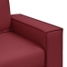 Sillón  Rojo Vino 59 cm de Cuero Sintético