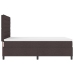 Cama con Box Spring y Colchón Gris Oscuro 140x200 cm Tela