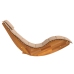 Tumbona de sol Set de 2 Beige Madera y tela tapizada Grande