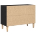 Cabinet para TV de roble negro  - 69.5x30x50 cm, Hecho de madera elaborada