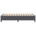 Cama Box Spring Gris Oscuro Individual de Tela de Pana