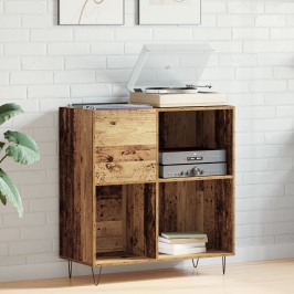 Gabinete de medios  Roble artesanal 84.5x38x90 cm Madera aglomerada