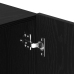 Gabinete de pared para TV  Negro Roble 100x30x41 cm Madera engineered