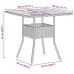 Conjunto de Comedor de Jardín  de 5 Piezas con Cojines Beige Polirratán