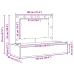 Mesa de Tocador Colgante  con Luces LED Blanca