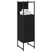 Armario de baño  Negro Roble 33x33x120,5 cm Madera elaborada