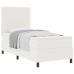 Cama Box Spring  con Colchón Crema 100x200 cm Tela de Pana