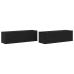 Armarios para TV 2 unidades Negro Roble 100x30x30 cm Madera