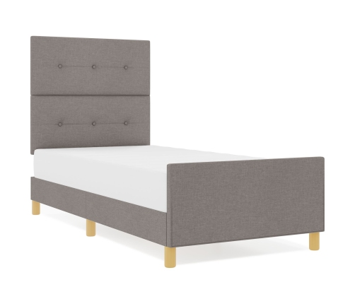 Marco de Cama  Taupe 80x200 cm Tela