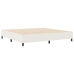 Cama de muelles  Crema 200x200 cm Tela pana