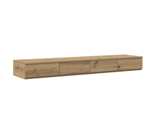 Mesa de Noche Roble Madera 150 x 36.5 x 16.5 cm Mesa de Noche