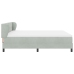 Cama con somier y colchón  Gris Claro 180x200 cm Terciopelo