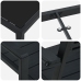 Conjunto de Comedor de Jardín de 5 Piezas Negro HDPE