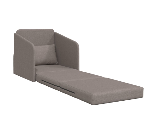 Sofá cama  2 en 1 Taupe 65x80x83 cm Tela