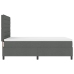 Cama con Somier  Gris Oscuro 140x190 cm Tela