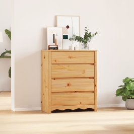 Cajonera  ""DRAMMEN"" 76,5x40x91 cm Madera Sólida de Pino