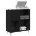 Armario para Registros en Roble Negro 84.5x38x90 cm