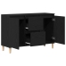 Aparador Negro de Roble  101x35x60 cm en Madera Ingenierizada