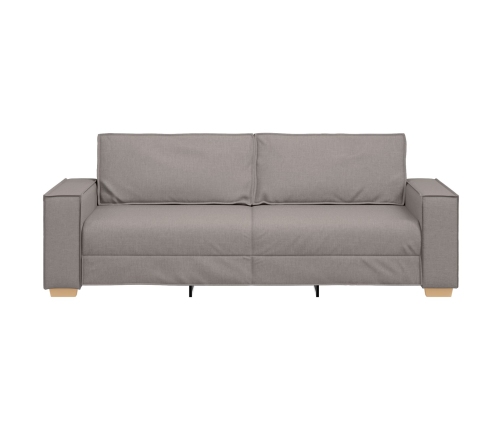 Sofá de 3 plazas  Taupe 180 cm Tela