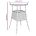Conjunto de Comedor de Jardín  de 5 Piezas Gris Poliratán