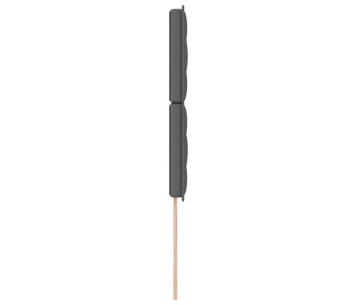 Cabecero  Gris oscuro Tela 90 cm Rectangular Contemporáneo
