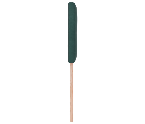 Cabecero de  con botones acolchados en terciopelo verde oscuro de 100 cm