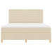 Cama Box Spring  con Colchón Crema Super King Tela