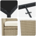 Set de Comedor Jardín 7 Piezas Beige Poliratán