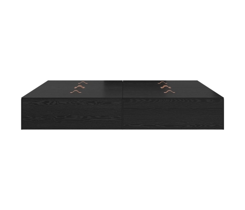 Base de cama de almacenamiento  de roble negro 200x200 cm